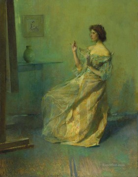 ネックレスの美学 トーマス・デューイング Oil Paintings